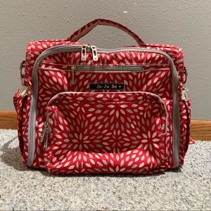 Ju Ju Be BFF diaper bag backpack red